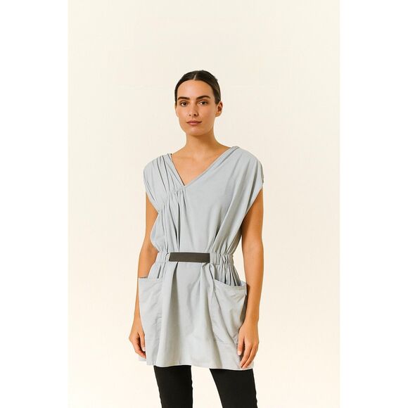 Sophie Theallet One Shoulder Belted Tunic Top 6 - Picture 1 of 11